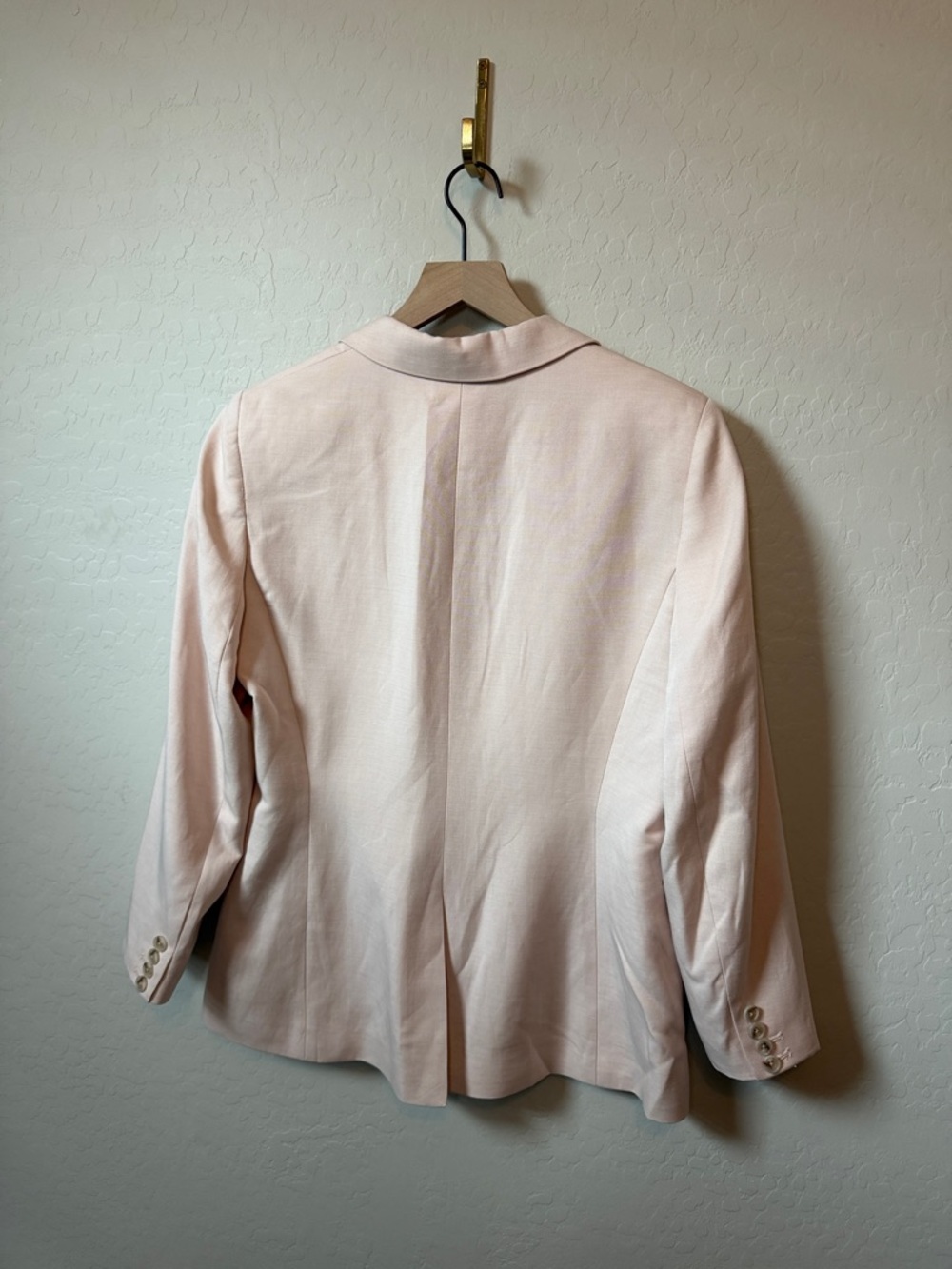 REISS Farrah Single Breasted Suit Blazer with TENCEL™ Fibers in Pink Size 8 - Picture 8 of 8